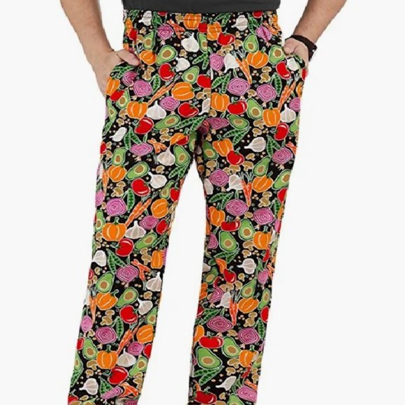 UA Chef Other - Men’s Garden Medley Print Chef Pant Traditional Baggy Fit, Size Large, NWOT